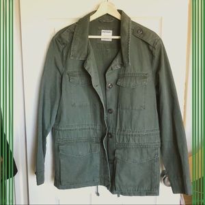 Old Navy military style olive green cotton jacket